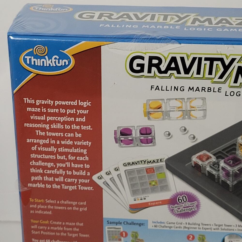 Think Fun Gravity Maze Falling Marble Logic Game Fun - Picture 7 of 10